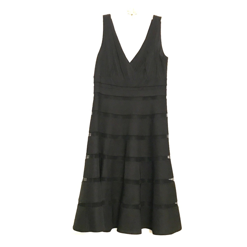 Shadow Strip Fit and Flare Dress
